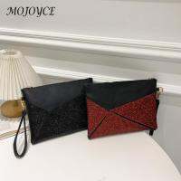 【CW】ashion PU Leather Diamond Stud Clutch Business Female Quilted Satchel Bag Wallet Fashion Decoration