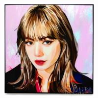 Lisa ลิซ่า #3 BLACKPINK แบล็คพิงก์ K POP Blink รูปภาพติดผนัง pop art พร้อมกรอบและที่แขวน กรอบรูป แต่งบ้าน ของขวัญ รูปภาพ โปสเตอร์ นักร้อง เกาหลี