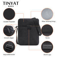 Hot TINYAT ธุรกิจกระเป๋าสะพายสำหรับผู้ชายผ้าใบสามี Crossbody กระเป๋าสลิงกระเป๋ากันน้ำ Man กระเป๋าสะพายสำหรับ7.9 