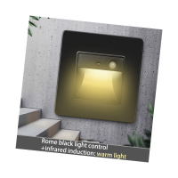 Human body sensing LED household aisle small night light sensing lamp stair step lamp 86 embedded footlight