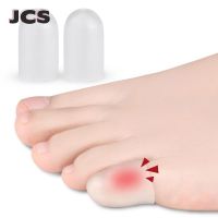 ♧✠✕ 2pcs Tail Finger Silicone Gel Toe Tube Protection Sleeve Corns Blisters Bunion Corrector Straightener Protector Foot Care