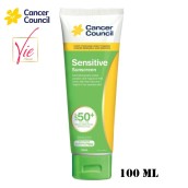 Kem Chống Nắng Cancer Council Sensitive Sunscreen Úc cho da nhạy cảm SPF50+ 110ml