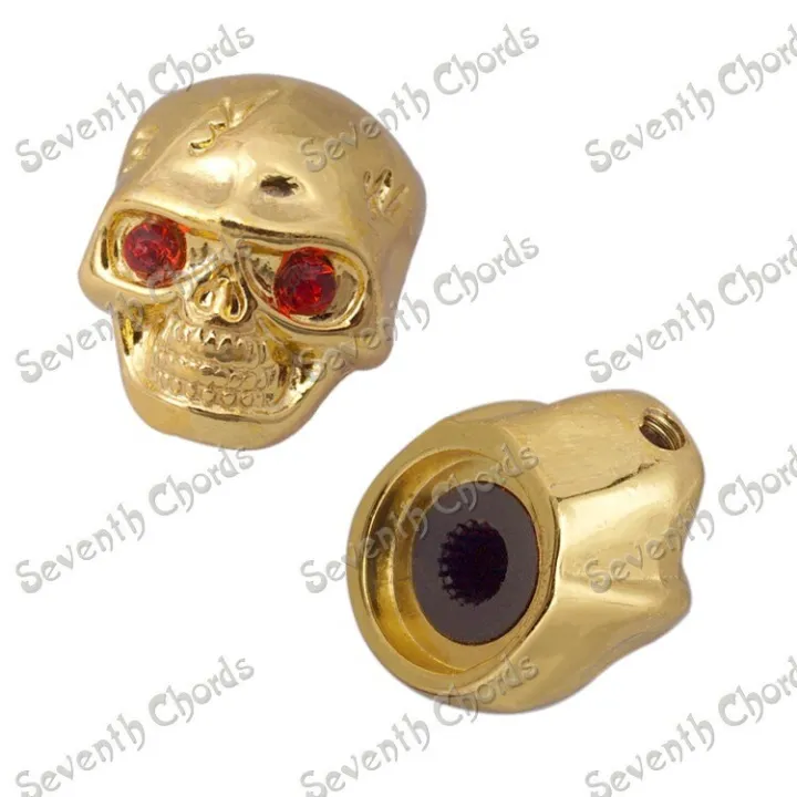 4-pcs-metal-skull-head-volume-tone-pot-speed-control-knob-for-electric-guitar-bass-black-chrome-gold-guitar-bass-accessories