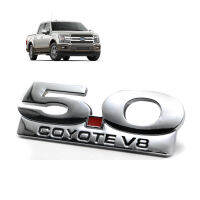 โลโก้ Logo  5.0 TWIN TURBO  จำนวน 1ชิ้น สีโครเมียม ขนาด 13x5.5x0.5 cm. Ford Ranger  F-150 ฟอร์ด เรนเจอร์ เอฟ150 2ประตู 4ประตู  สินค้าราคาถูก คุณภาพดี Logo Emblem