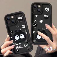 เคสนิ่มสำหรับ Samsung A14 A10s A13 A24 A11 A23 A02s A12 A50 A02s A50s A04s A31 A52s A20น้อยน่ารักคู่รักที่มีปีกสีดำ