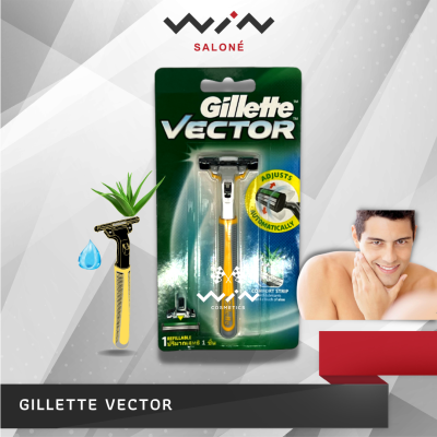 Gillette Vector ยิลเลตต์ เวคเตอร์ ด้ามมีดโกนพร้อมใบมีด