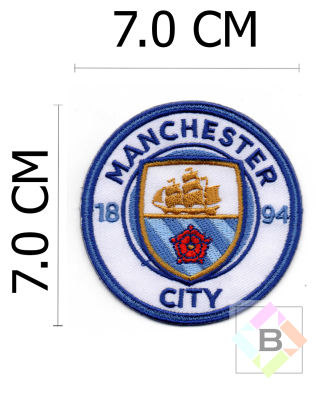 ตัวติดเสื้อ ตัวรีดเสื้อ อาร์ม Armpatch งานปักผ้า Manchester City สโมสรฟุตบอลแมนเชสเตอร์ซิตี แมนซิตี้ B011