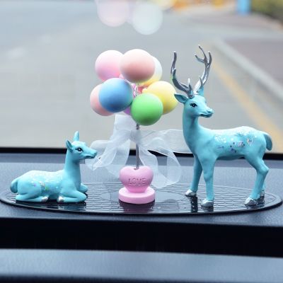 Car interior furnishing articles high-grade car bon voyage deer cute act the role ofing is tasted red deer interior decoration