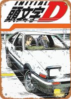 Initial D ป้ายดีบุกโลหะ8X12ในอะนิเมะโปสเตอร์โบราณตกแต่งมนุษย์ถ้ำ