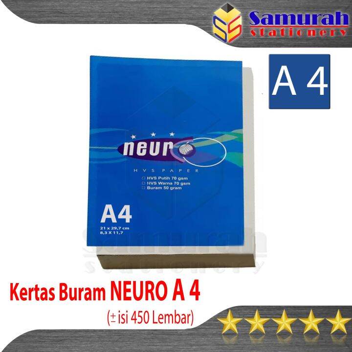 Kertas Buram Neuro A Gramatur Gsm Kertas Koran Polos A Merk