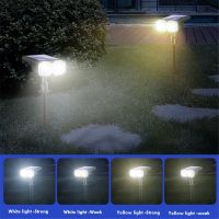 WEIXIN RGB Solar Spot Light 18 LED Outdoor Waterproof Color Changing Multicolor Pathway Patio Gate Fence USB/Solar Landscape Spotlight