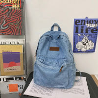 Street Fashion Women S Backpack Casual Denim Student School Bag For Girls Korean Style Female Travel Backpack