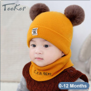 Teeker Newborn Baby Hat Lovely Winter Baby Boy Cap Knitted Girl Hat Cap