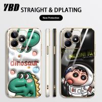 YBD ใหม่เอฟเฟคต์ภาพเคลื่อนไหวเคสโทรศัพท์3มิติสำหรับ OPPO C53 Realme C51เคสลูกกวาดรูปเด็กผู้หญิงที่มีความแม่นยำเคสรูปแบบน่ารักเคสโทรศัพท์เคสโทรศัพท์อนิเมะยอดนิยมพร้อมฟรีสายคล้อง