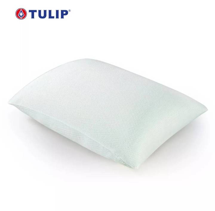 tulip-หมอนหนุน-green-tea-memory-foam-หมอนหนุนอบกลิ่นชาเขียวธรรมชาติ-ช่วยดูดซับกลิ่น-ทำให้ผ่อนคลาย-ทำให้จิตใจสงบ