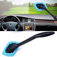 Windscreen Cleaner Brush Microfiber Dust Fog Car Clean Wash Brush Long Handle Glass Wiper Demister Pad Towel Car Cleaning Tool