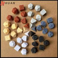 HUAN 7Pcs/set 7-Die Table Game ลูกเต๋า DND D4 D6 D8 D10 D12 D20 เรโทรกลวง ลูกเต๋าเกม ทนทานต่อการใช้งาน เกมปาร์ตี้ปาร์ตี้ ลูกเต๋าหลายด้าน TRPG DND