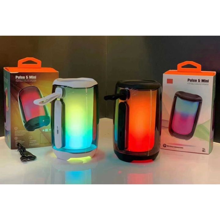 jbl-pulse-5-ลําโพงบลูทูธไร้สาย-แบบพกพา-ขนาดเล็ก-พร้อมไฟ-led-เสียงเบสหนัก-สําหรับปาร์ตี้-dd