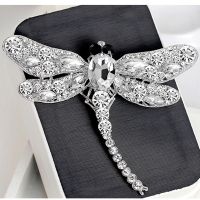 tr1 Shop Fashion Rhinestone Dragonfly Brooch Pin Decorative Garment Accessories Animal Brooch