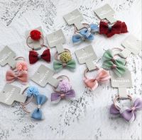 ₪▧▩ 4pcs Mini Kids Elastic Hair Bands Baby Headdress Girls Ropes hair tie Bands flowers hair bow Princess Headwear Hair Accessories