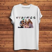 Vikings Friends Funny T Shirt Men White Homme Cool Vintage Tshirt