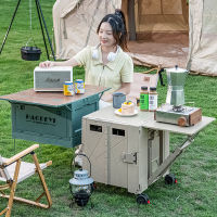 Spot parcel post Outdoor Storage Foldable Camp Car Camping Trolley Picnic Car Lever Car Outdoor Camping Hand Pull Trailer