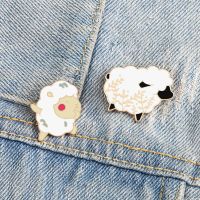 Lovely Cartoon Sheep Enamel Pin Cute Funny Animal Black Goat Brooches for Kids Girls Custom Bag Lapel Pins Fashion Jewelry Gifts