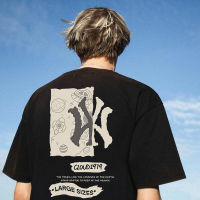 Summer High Quality Men T-Shirts Tops Letter Logo Printed Luxury Oversized T Shirt 100% Cotton Streetwear Korean Style New
