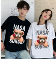 เสื้อยืดแขนสั้นพร้อมส่ง 10สี ลายการ์ตูน ขายดีตามเทรนต์ ลายน่ารัก สีสันสดใส่น่ารัก ใส่ได้ทั้งหญิงและชาย (S-3XL) ***ปลีก-ส่ง*** BK-487