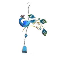 Wind Chime Peacock Shaped Hanging Ornament Bell Wind Chimes Miniature Craft Pendant Gift for Festival Decoration