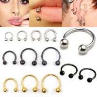 Nose Ring Septum Snag Ear Tapers Helix Piercing Navel Surgical Steel Cheaters Stud Earring Womens Men Jewelry Body Piercing2023 Body jewellery