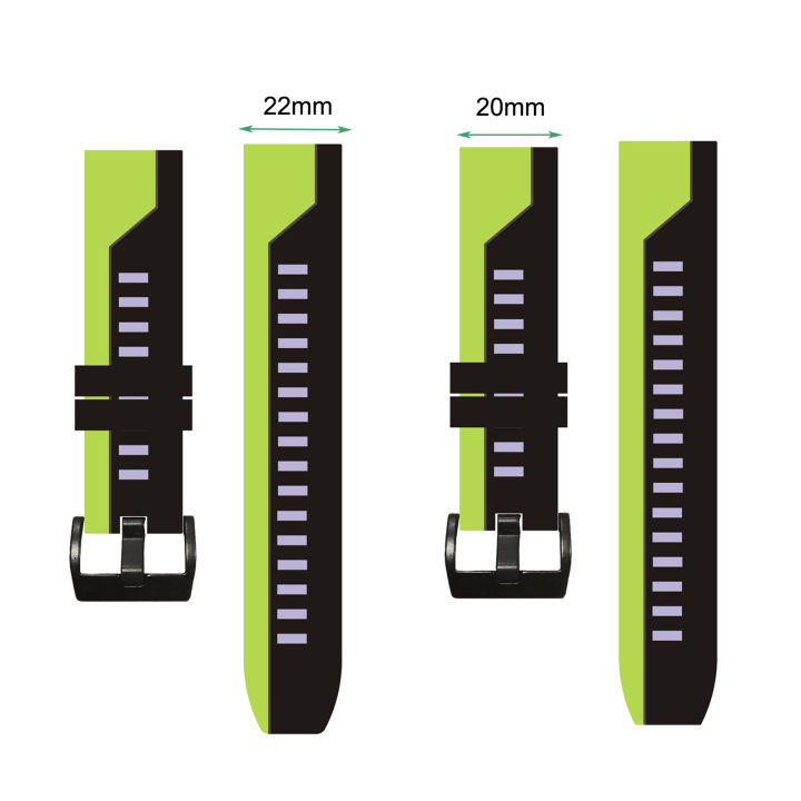 อิกวน-สายรัดข้อมือ-soft-ง่ายต่อการประกอบซิลิโคนแฟชั่นสมาร์ทวอท์ชสำหรับ20มม-22มม