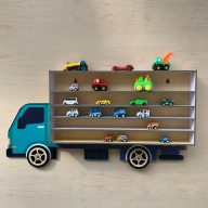 Giá để xe ô tô đồ chơi bằng gỗ, treo tường cho con trai thumbnail