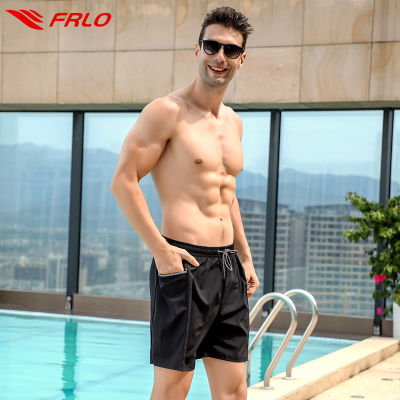 FRLO Mens swimming Shorts 50-160KG wearable Large size Gym running Surfing shorts for men with Elastic flat angle lining Breathable Quick-Drying High quality fabric Loose and comfortable [ES019-1] gnb