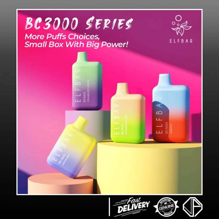 VFSTORE ORIGINAL ELF BAR BC3000 DISPOSABLE POD ELFBAR 3000 PUFFS