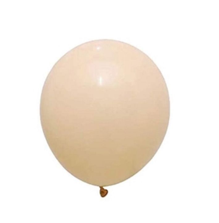 12 Latex Balloons, Decorator Beige