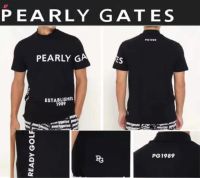 PG GOLF เสื้อยืดผู้ชาย2023ฤดูร้อนแขนสั้นคอกลมกีฬาแห้งเร็วง่ายอเนกประสงค์ PEARLY GATES เสื้อกอล์ฟ