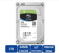 SEAGATE SKYHAWK ฮาร์ดดิส 1,2,4 TB 5900RPM, 64MB Surveillance for CCTV ของแท้ 100% เคลมได้จริง ศูนย์ไทย ส่งจริงส่งไว