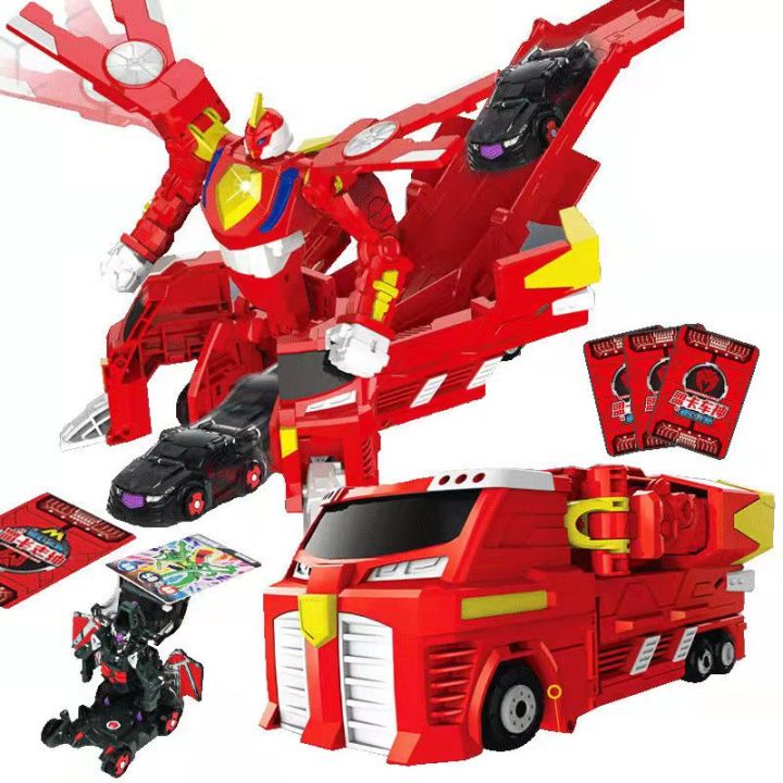 2022 New Turning Mecard Mega Dragon Teryx Transformation Truck Robot  Cartoon Anime Car Model Toy Battle Arena Vehicle + 3 Card | Lazada