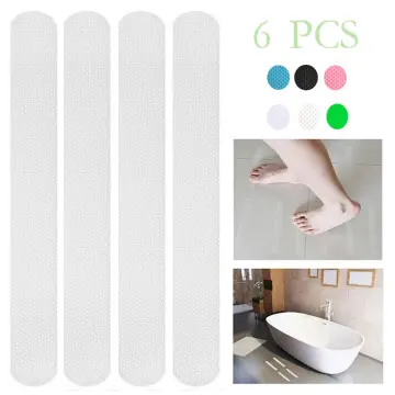 12/24Pcs S Shaped Anti Slip Strips Waterproof Safety Strips Shower Stickers  Self-Adhesive Non Slip Tape For Bathtub Stairs Floor