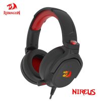 【Audio player】 REDRAGON Nireus H399 RGB Backlighting Headphone7.1เล่นเกม USB หูฟังสำหรับคอมพิวเตอร์เกมเมอร์หูฟังพร้อมไมโครโฟน