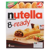 Nutella B-ready นูเทลล่า เวเฟอร์ สอดไส้ช็อกโกแลตฮาเซลนัต 132g.