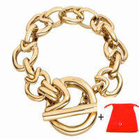 เสื้อใหม่ใส่ได้พอดี Uno De 50 Fesyen ชุบ925 Perak 14K สีเหลืองทอง Gelang Niche Barang Kemas