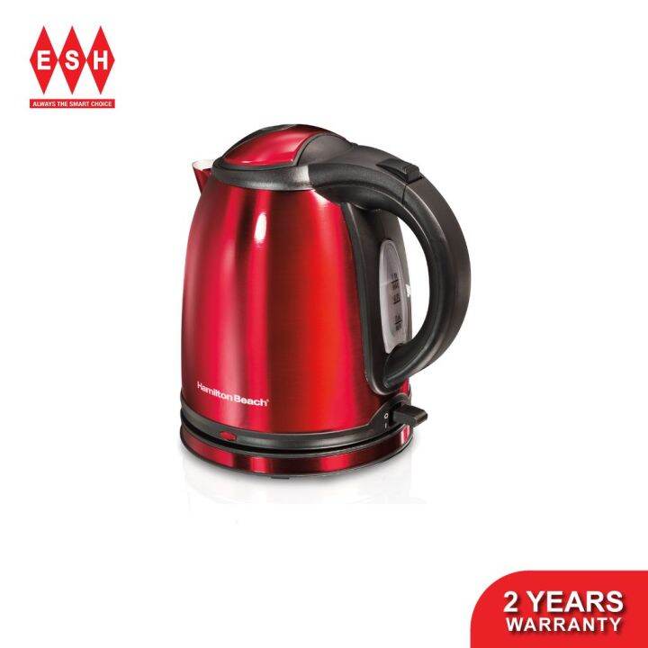 Hamilton Beach 40997.IN 1Litre Stainless Steel Electric Kettle (Red