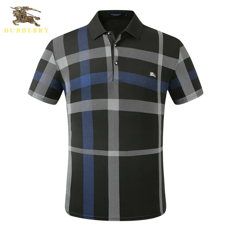 Ready Stock】Classic Style Striped Burberry Men's Shirt Summer Short Sleeve  Casual Sports Men's Golf Tennis Shirt Business Work Fashion Men's Polo  Shirt | Lazada PH