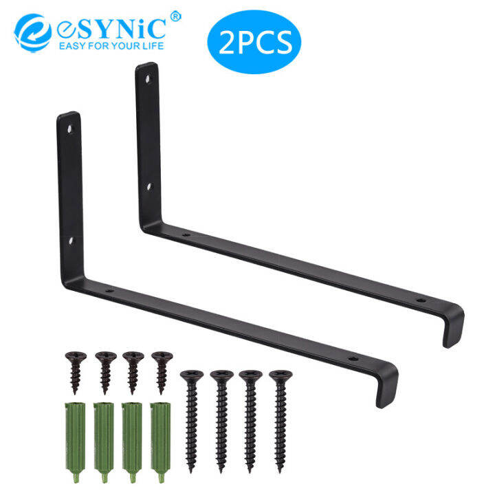eSYNIC 2x Scaffolding Rack (pair) 240MM Heavy Duty Shelf Bracket L