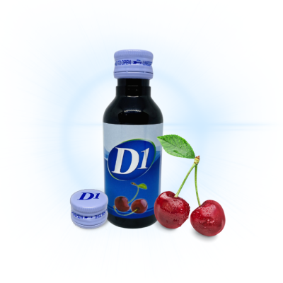 D1 น้ำหวานเข้มข้น กลิ่นเชอร์รี่ 1 ขวด ขนาด30ml. ถูกสุด ดีวัน