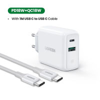 Ugreen 36W Quick Charge 3.0 4.0 USB PD Charger QC 3.0 Charger for iPhone 13 12 8 Phone Wall USB Type C Charger for Huawei Xiaomi