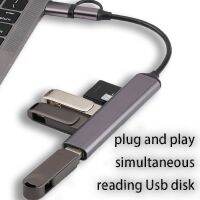 USB C ฮับความเร็วสูง TYPE C 3.0ฮับตัวแยกเครื่องอ่านการ์ดหลายพอร์ตพร้อมพอร์ตการ์ดความจำสำหรับฮับใหม่คอมพิวเตอร์ Macbook อุปกรณ์เสริม