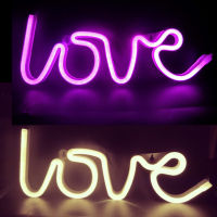 Love Neon Lights LED Letter Love Shape Confession Valentines Proposal Wedding Party Decoration Lights Battery USB LED Light